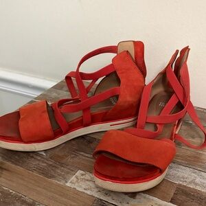 Eileen Fisher Sandals 10 -orange
